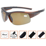 Sports Polarized Bifocal Sunglasses Half Rimless Tinted Glasses Wraparound Designer Style Polarised Sun Readers