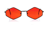 FBL Minimalist Diamond Hexagonal Sunglasses Smoke Pop Color Tinted A112