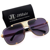 Mens Sunglasses Aviator Designer large Square Retro Fashion Shades
