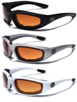 3-Pack Deal - Men's Sport Biker Motorcycle Goggles with Impact Resistant UV400 Lenses