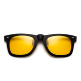 Polarized Clip on Sunglasses Flip up Mirrored Eyeglasses Men Women