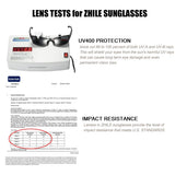 Polarized Sunglasses Sport Wrap Metal Frame 64mm