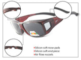 Fitover Polarized Sunglasses to Wear Over Prescription Glasses + car clip holder