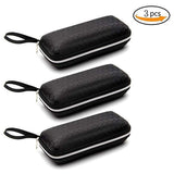 Sport Protable Rectangle Zipper Sunglasses Hard Protector Case