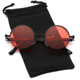 Round Metal Steampunk Vintage Circle Sunglasses DSR007