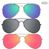Lightweight Colorful Mirror Revo Lens Polarized Aviator Sunglasses 85832