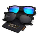Mens Wayfarer Polarized Sunglasses Vintage Refective Mirror Lens Sun Glasses Womens:UV400 Protection