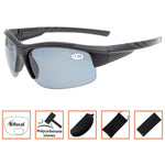 Unisex Sports Bifocal Half Rimless Sunglasses UV400 Protection Outdoor Readingglasses