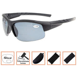 Unisex Sports Bifocal Half Rimless Sunglasses UV400 Protection Outdoor Readingglasses