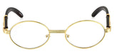 Elite WOOD Art Clear Lens Eyeglasses Unisex Vintage Fashion Oval Frame Glasses