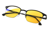 UV Protection,Anti Blue Rays,Reduce Eyestrain,Half-Rim Computer Reading Glasses