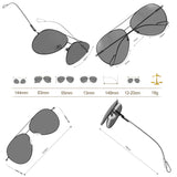 Sunglasses for Men Aviator Polarized Driving Glasses Dark Lenses