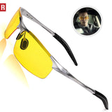 Driving Polarized Sunglasses For Men UV Protection Ultra Lightweight Al Mg Golf Fishing Sports Sunglasses