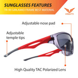 Polarized Sports Sunglasses for Men and Women, Fishing Baseball Golf Running Cycling Camping and Hiking Glasses V1701