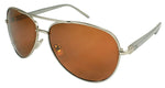 3-Pack Metal Aviators Rectangular Sunglasses Spring Hinges Polarized Lens