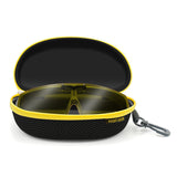 Semi Hard EVA Large Glasses Case with Hanging Hook 5 IN 1 Set for Sports Sunglasses