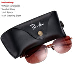 Bifocal Sunglasses Rimless Wrap Sun Readers Lightweight TR90 Frame