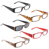 READING GLASSES 5 pack Include Sun Readers