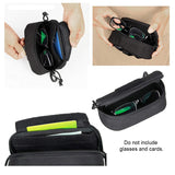 Tactical Molle Sunglasses Case Outdoor Portable Anti-Shock 1000D Nylon Hard Clamshell Carry Glasses Case