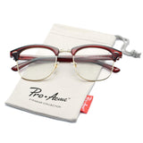 Retro Clubmaster Clear Lens Glasses Classic Vintage Unisex Eyeglasses