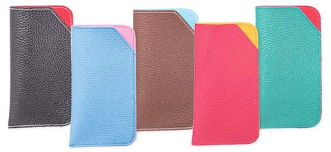 5 Pack Soft Slip In Eyeglass Cases For Women In A Variety Of Colors And Designs