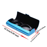 Hard Eyeglass Cases, Aluminum Metal Matte Spectacle Case