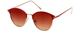 Men Women Round Sunglasses, Two Tone Frame, UV400 Protection, Light Weight