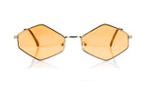 FBL Minimalist Diamond Hexagonal Sunglasses Smoke Pop Color Tinted A112