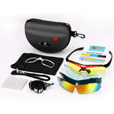 Polarized Sport Sunglasses with 5 Fashion Lenses for Men Women