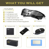 Sports Sunglasses  Polarized Sunglasses Men Metal Frame UV 400 for Driving