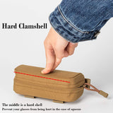 SR Eyeglasses Case, 1000D Nylon Eyeglasses Hard Case Tactical Molle Sunglasses Carrying Case with Clip