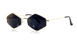 FBL Minimalist Diamond Hexagonal Sunglasses Smoke Pop Color Tinted A112