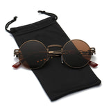 Round Metal Steampunk Vintage Circle Sunglasses DSR007