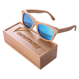 Handcrafted Polarized Bamboo Sunglasses with Natural Color Frame