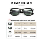 Wayfarer sunglasses for men polarized with MAZZUCCHELLI acetate frame,High-Definition lens ,UVA/UVB protection