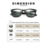 Wayfarer sunglasses for men polarized with MAZZUCCHELLI acetate frame,High-Definition lens ,UVA/UVB protection