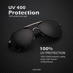 Aviator Polarized Sunglasses Metal Frame Pilot Sun Glasses for Men - UV400 Protection with Case
