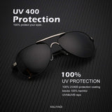 Aviator Polarized Sunglasses Metal Frame Pilot Sun Glasses for Men - UV400 Protection with Case