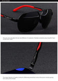 Men Classic Brand HD polarized Sunglasses Aluminum Driving Sun glasses S8611