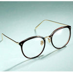 Vintage Round Optical Glasses Frame Hipster Non-prescription Retro Oval Eyewear with Clear Lens for Women