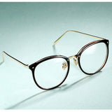 Vintage Round Optical Glasses Frame Hipster Non-prescription Retro Oval Eyewear with Clear Lens for Women