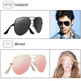 G Sunglasses for Men Women Aviator Polarized Metal Mirror UV 400 Lens Protection