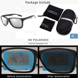 Photochromic Sunglasses Men Women HD Polarized Sports Cycling Glasses