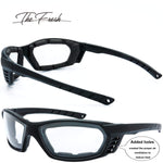 3 Pairs Motorcycle Riding Glasses Padded Frame Lens Block 100% UVB for Outdoor Activity Sport