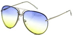 Aviator Poshe Oceanic Lens Twirl Metal Design Frames Sunglasses