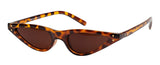 Small Retro Vintage Cat Eye Men Women Sunglasses Plastic Frame, Pouch Included