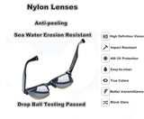 Vintage Retro Semi-Rimless Handmade Sunglasses, Acetate Horned Rim Clubmaster Scratch Resistant Shades