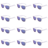 Retro Style Mirrored Party Sunglasses Wholesale Shades for Men Women 12 Pack