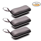 Sport Protable Rectangle Zipper Sunglasses Hard Protector Case
