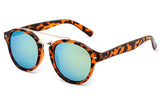 Modern Celeb Design Round Vintage Look Fashion Mirrored Sunglasses